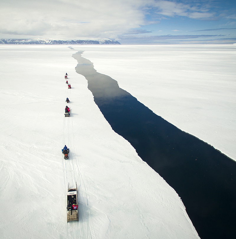 L'équipe The Explorers en Arctic